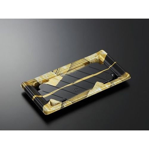 刺身容器 CF宴角12−2帯代BK−BK ×12