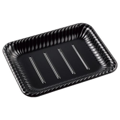 ティアラ角皿25−19 本体 エコ黒 12セット