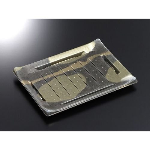 刺身容器 CT波ね皿27−20壮月BK−BK身×6