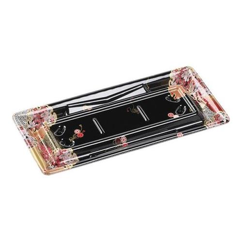 刺身容器Sステージ24−11本体はな帯赤×18