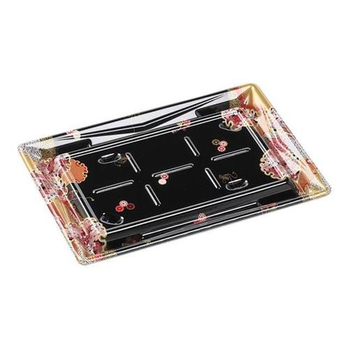 刺身容器Sステージ24−17本体はな帯赤×12
