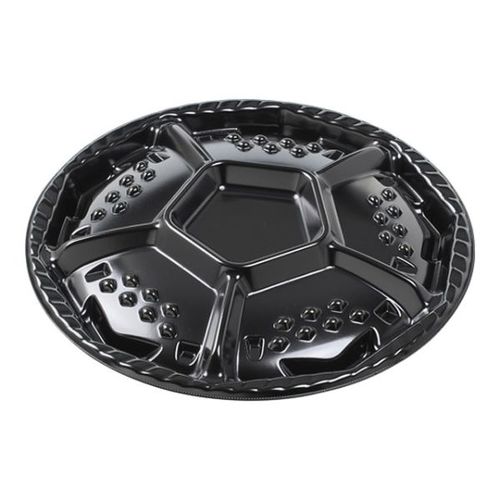 シェルトプラッター丸40 本体 黒 15セット