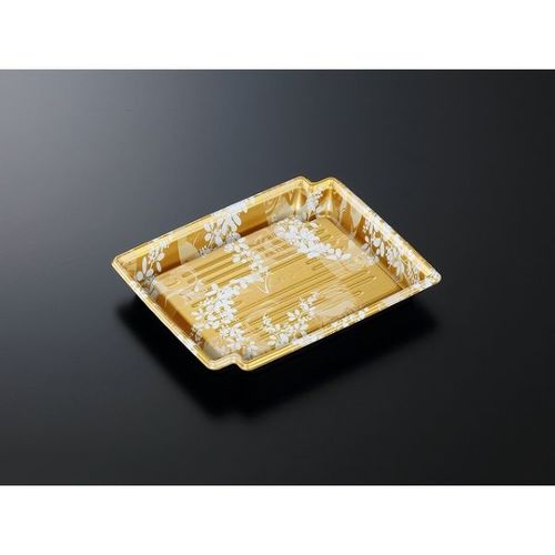 刺身容器CFかく鉢20−16みずえ金−BK身×16