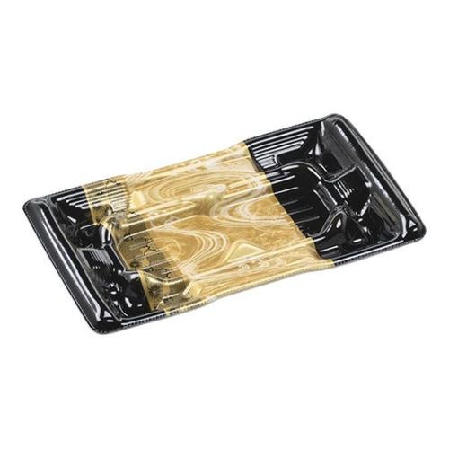 刺身容器 かこみ皿19−11枠 本体 松原金×24