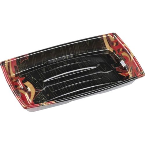 寿司容器 角盛鉢25−15(30)A 舞姫赤×12