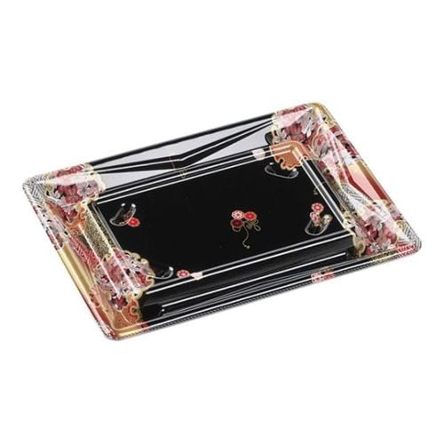 刺身容器Sステージ19−14本体はな帯赤×18