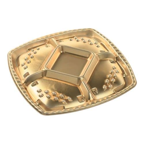 シェルトプラッター角50 本体 金 16セット