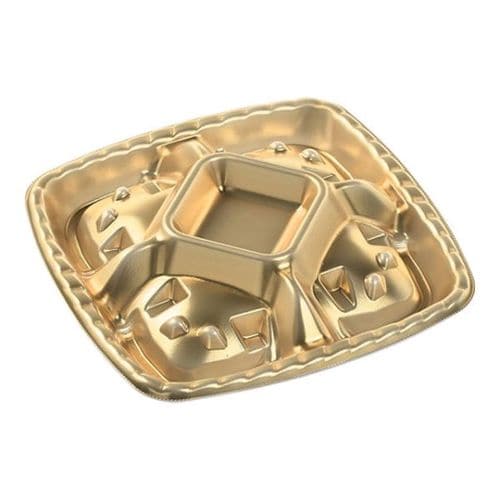 シェルトプラッター角20 本体 金 18セット