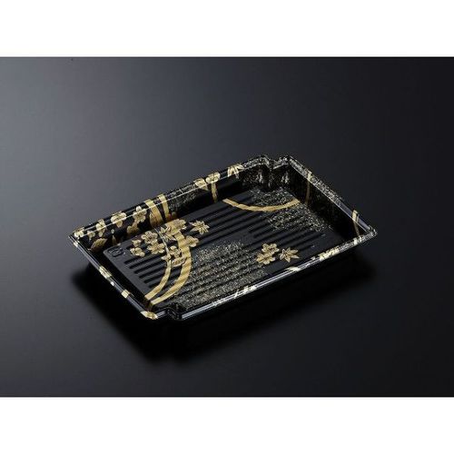 刺身容器CFかく鉢24−16松月BK−BK身×12