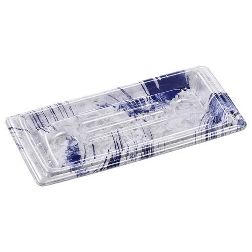 刺身容器 ひら盛24−11 本体 はけ風青 ×18