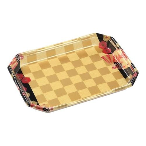 発泡トレー しゃぶしゃぶ4人浅 扇市松金 6セット