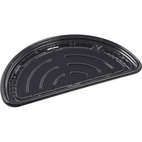 軽食容器MSDピザ丸11インチ1/2本体黒×12