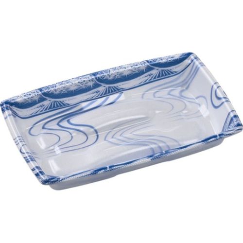 軽食容器 角盛鉢20−12(30)A 水紋青×20