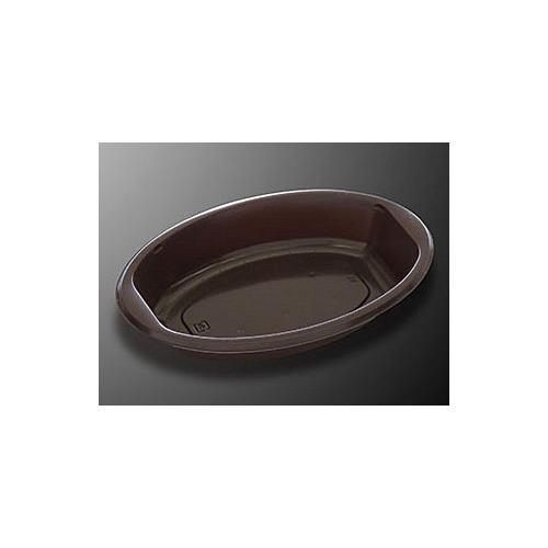 BAKEQ楕円容器350CC L 茶 9セット