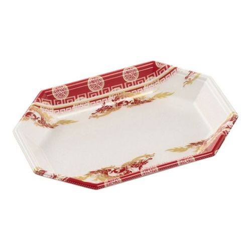 軽食容器MFP長八角21−15(27)神竜赤×24