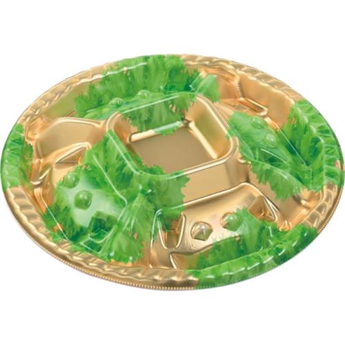 シェルトプラッター丸20 本体 金リーフ ×12