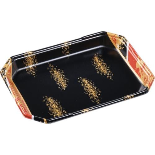 発泡トレー しゃぶしゃぶ4人浅LS 流華赤 ×6