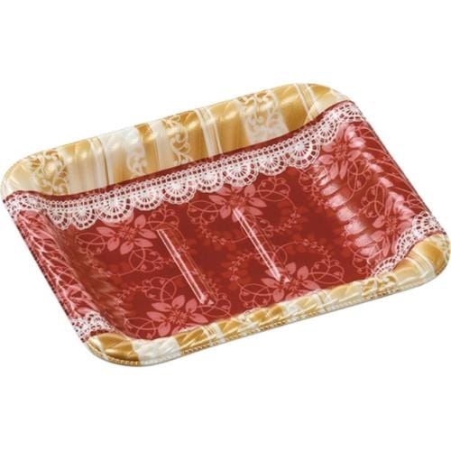 MFPティアラ角皿17−14本体リラD赤 ×20