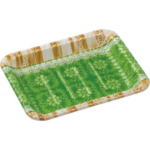 MFPティアラ角皿22−17本体リラD緑 ×12