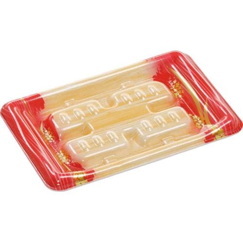 発泡トレー MHT18−12 杉目レッド ×32