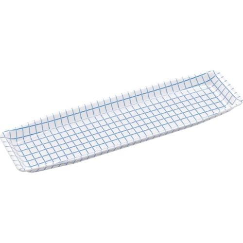 鮮魚トレー M−84 ブルーチェック W ×12