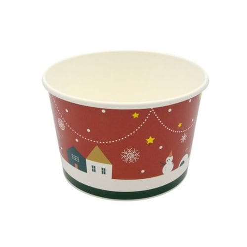 バーレル容器CO−1L−140クリスマス赤×12