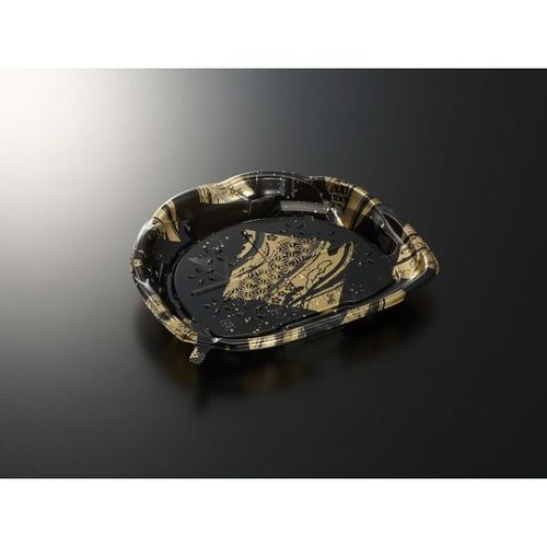 刺身容器C−AP旬花21−18箔流しBK身×18