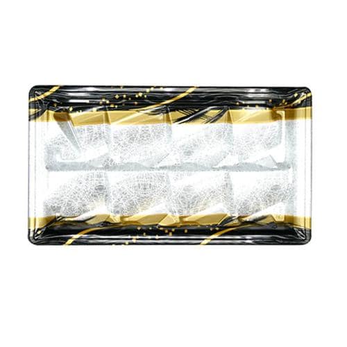 刺身容器 長角鉢31−17盛台TZ 雪舟金 ×6