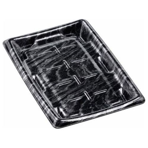 発泡トレーMTD25−17平本体エコ黒木銀×12