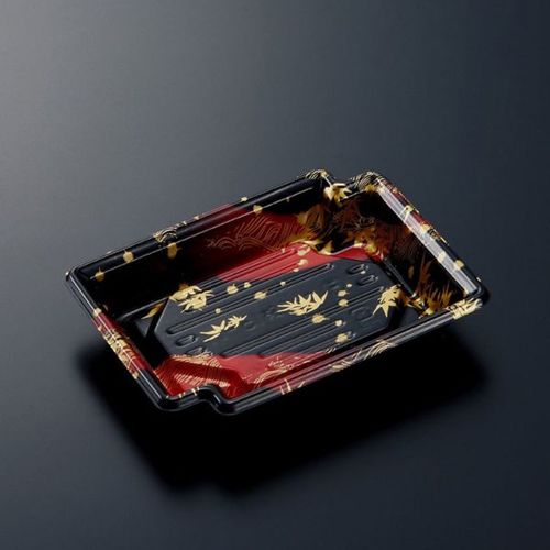 刺身容器CFかく鉢15−11竹霞R−BK身×24