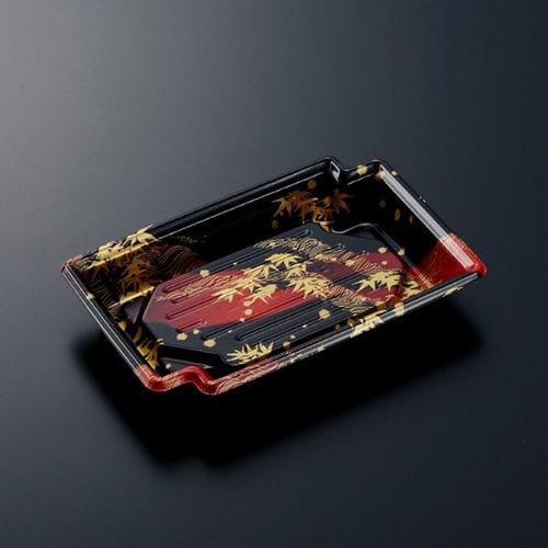 刺身容器CFかく鉢17−11竹霞R−BK身×24