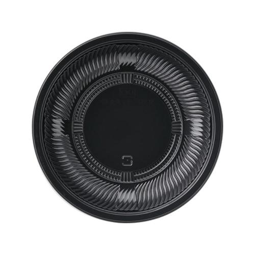 弁当容器 MSD−ランチ丸 18 本体 黒 ×18