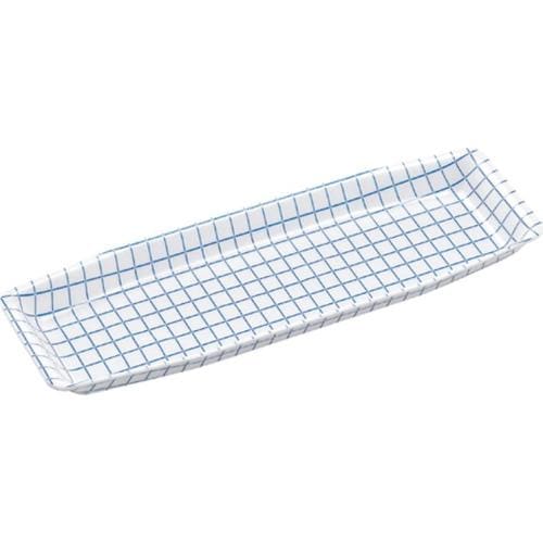 鮮魚トレー M−83 ブルーチェック W ×14