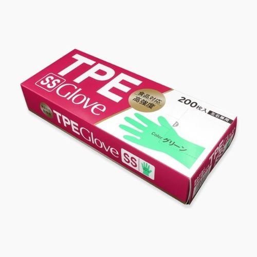 TPE GLOVE グリーン SS 24セット
