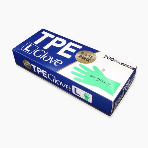 TPE GLOVE グリーン L 24セット
