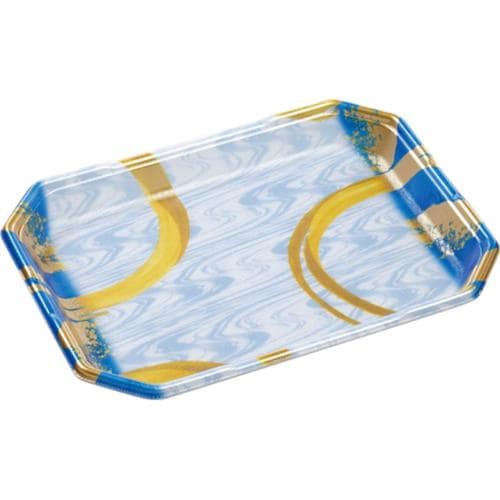 発泡トレー しゃぶしゃぶ4人浅LS 円熟青 ×6