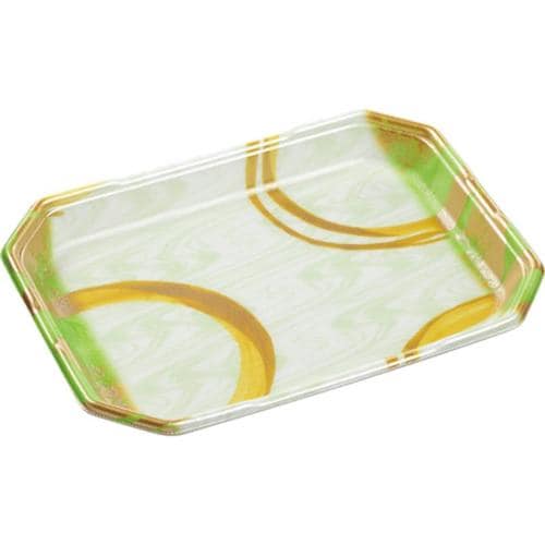 発泡トレー しゃぶしゃぶ4人浅LS 円熟緑 ×6