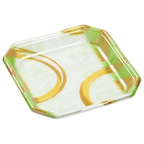 発泡トレー しゃぶしゃぶ2人浅LS 円熟緑 ×12