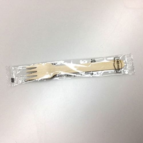木製フォーク140 単袋入 透明 32セット