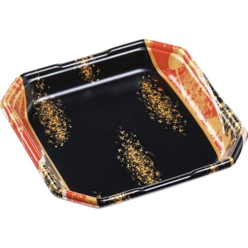 発泡トレー しゃぶしゃぶ2人浅LS 流華赤 ×12