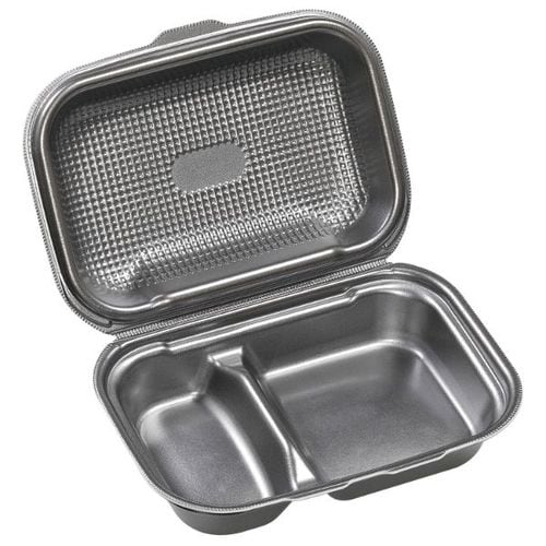 軽食容器 DLVボーノ23−16−1 黒銀W ×6