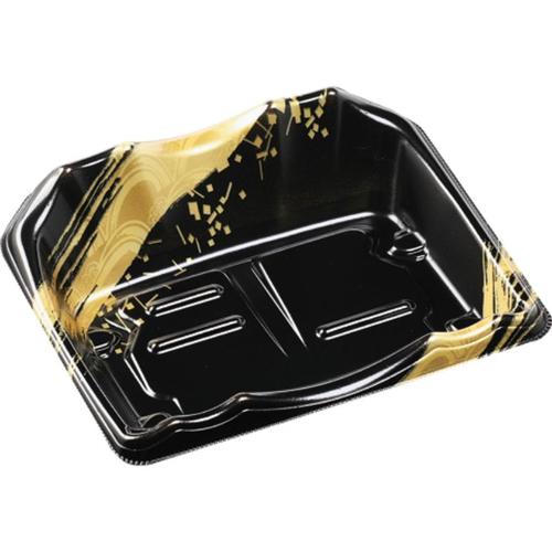 刺身容器 豊山20−17 本体 黒波金 18セット