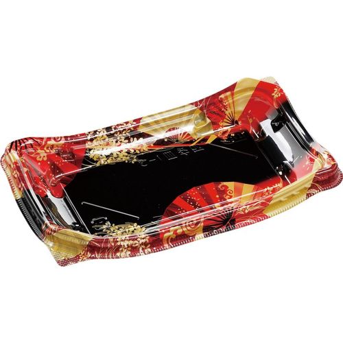 四季皿1−3 本体 扇ばやし赤 20セット