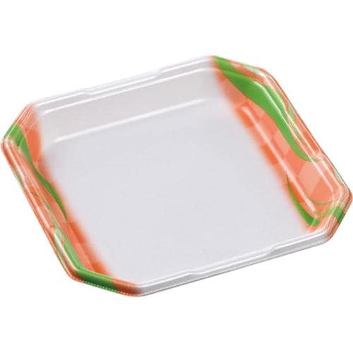 発泡トレー しゃぶしゃぶ2人浅LS 涼香橙 ×12