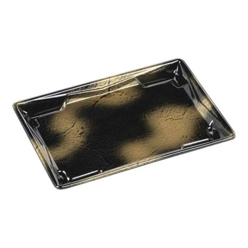 刺身容器Sステージ24−17平本体エコ渋み金×12