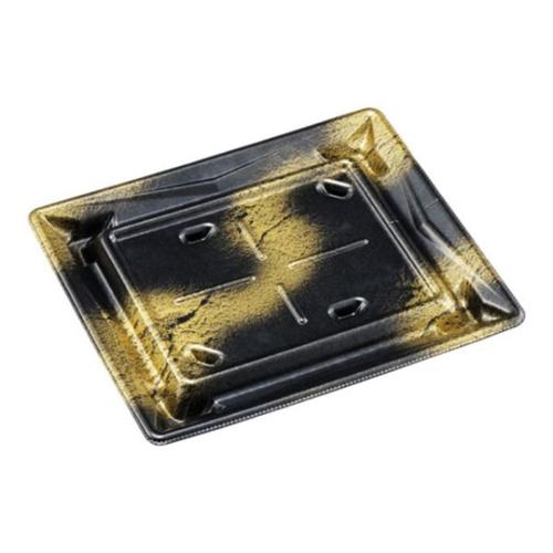 刺身容器Sステージ19−17本体エコ渋み金×16