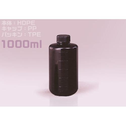 Jボトル丸型細口遮光1L 滅菌済 (50本入)