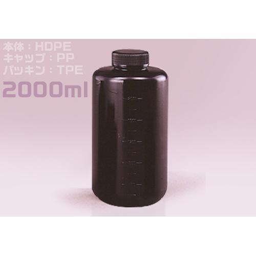 Jボトル丸型細口遮光2L 滅菌済 (36本入)