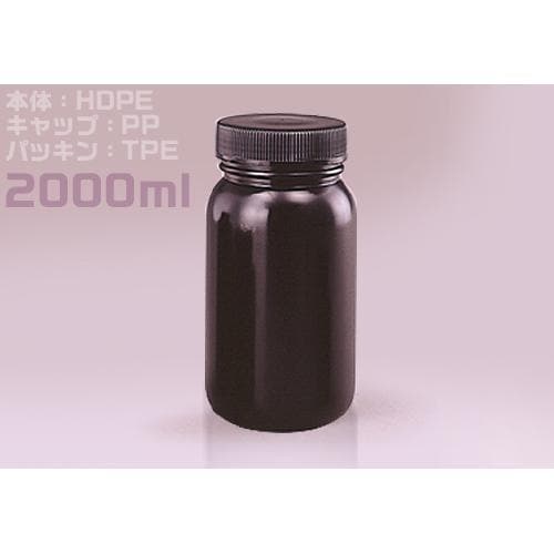 Jボトル丸型広口遮光2L 滅菌済 (36本入)