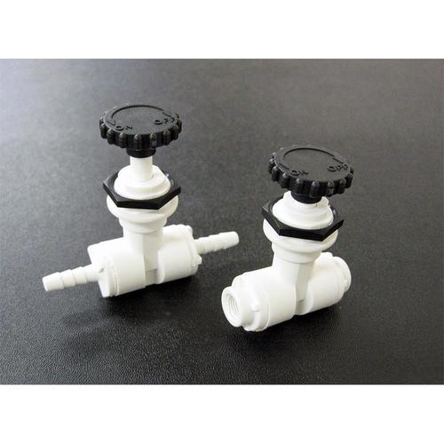 PP製隔壁ニードルバルブ8mm5/16”用2セット